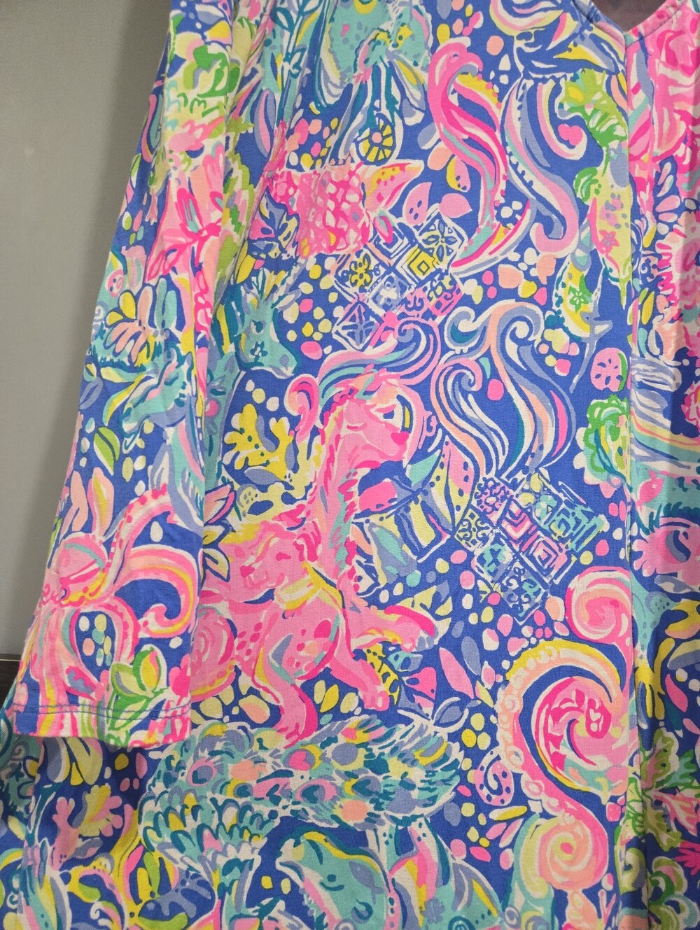 Lilly Pulitzer Ophelia swing dress in multi pop up 60 animals Size Medium - Picture 6 of 7